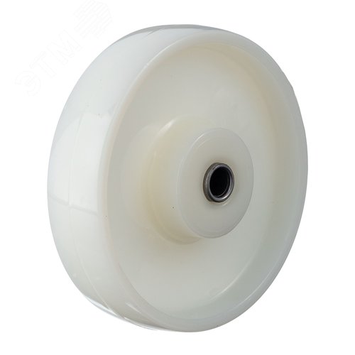 Колесо под ось, d=125мм, полиамид, подшипник скольжения, г/п=300кг