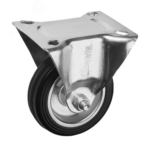 Колесо диаметр 75мм, грузоподъемность 50кг, резина, металл