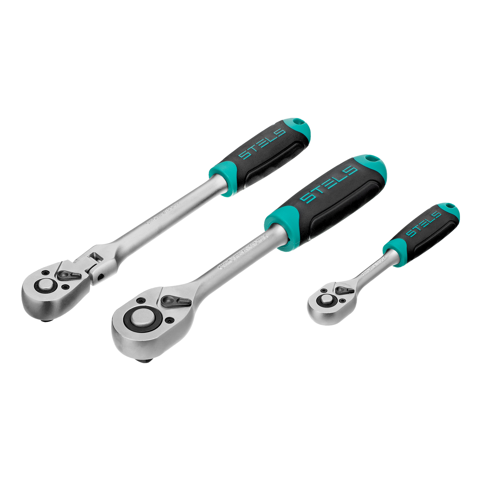 Набор инструментов, 1/2",3/8", 1/4", CrV, пластиковый кейс 142 предмета Stels