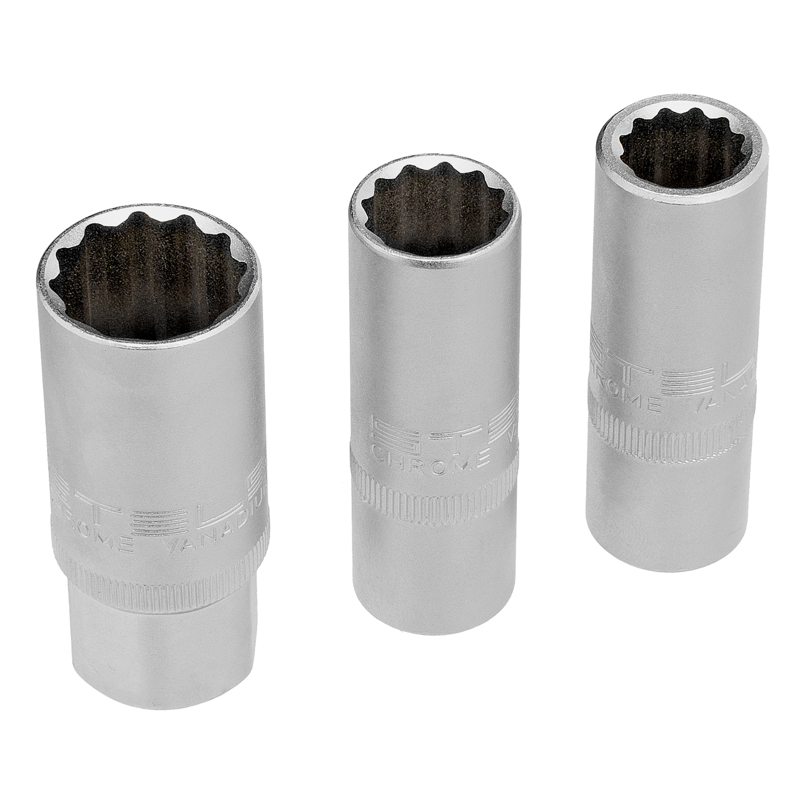 Набор инструментов 1/2", 1/4", CrV, 12 гранные головки, пластиковый кейс, 109 предмета Stels