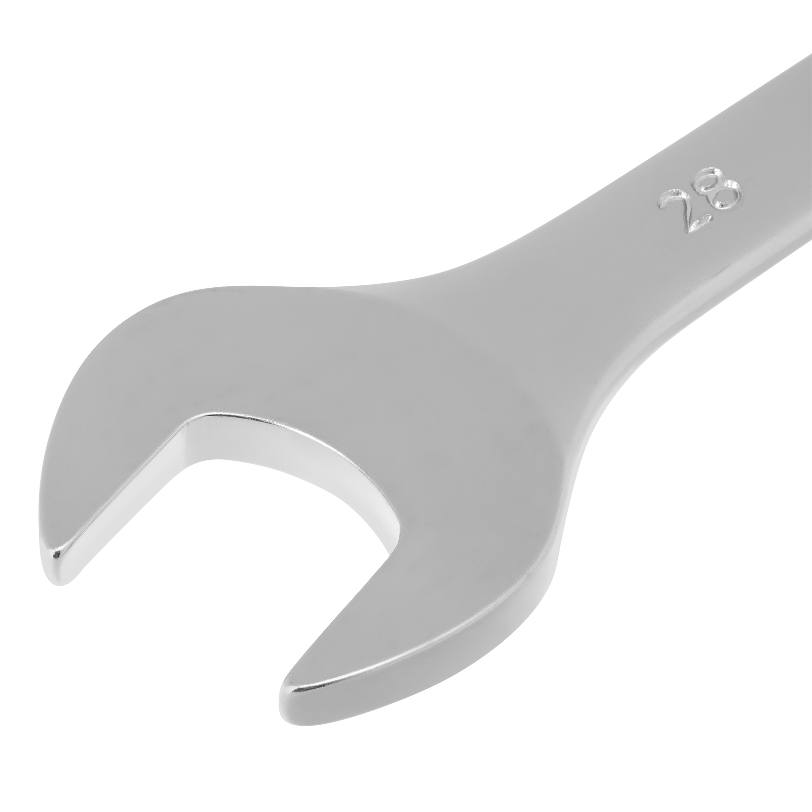 Ключ комбинированный, 28 мм, CrV, матовый хром Stels