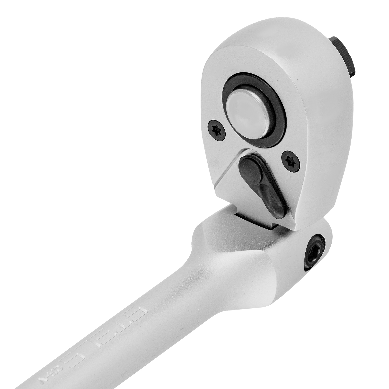 Ключ-трещотка шарнирный 1/2", СrV, 72 зуба, с быстрым сбросом, матовый хром Stels