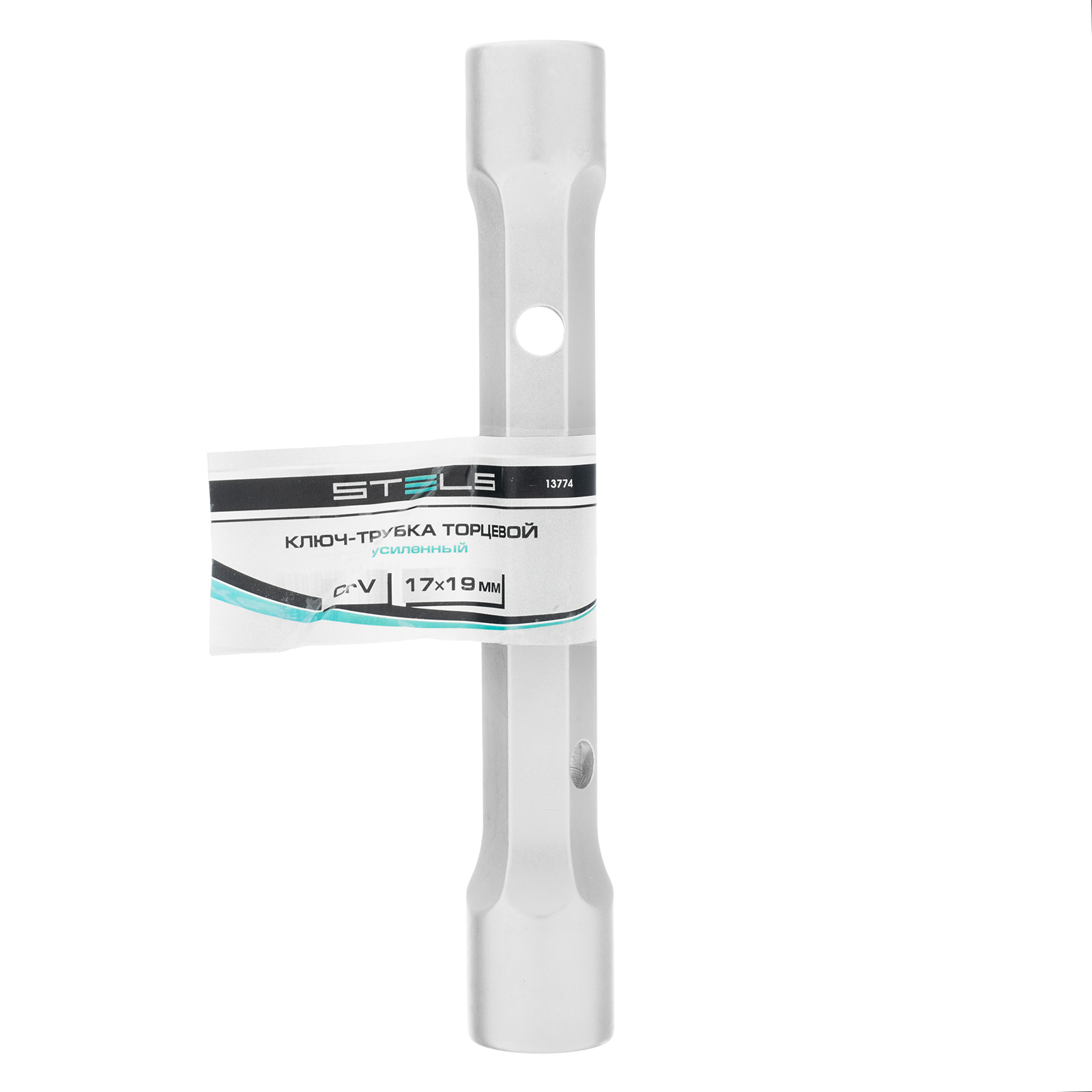 Ключ трубчатый торцевой усиленный, 17х19 мм, CrV Stels