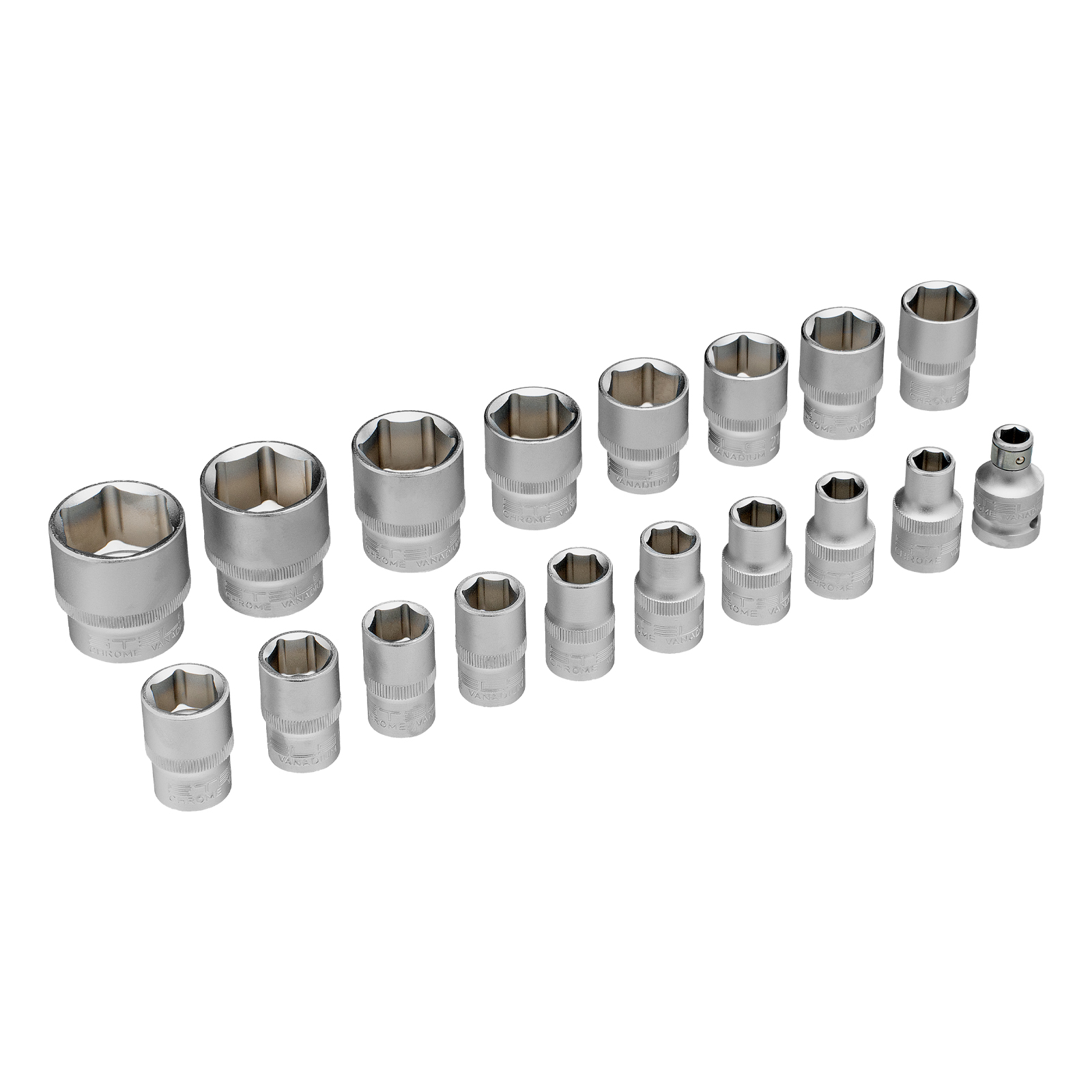 Набор инструментов, 1/2", CrV, пластиковый кейс 60 предметов Stels