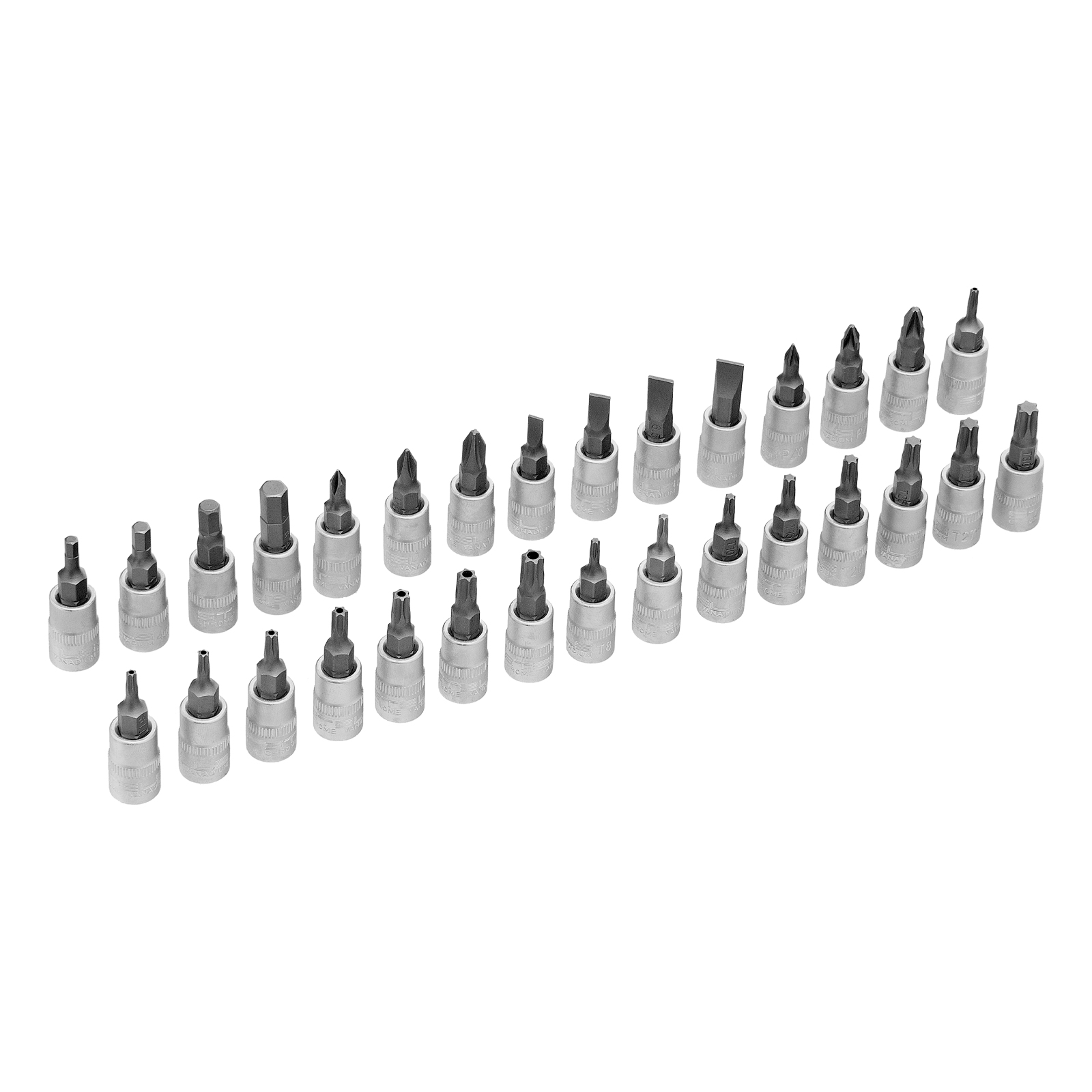 Набор инструментов, 1/4", 3/8", 1/2", Cr-V, S2, усиленный кейс, 151 предмет Stels