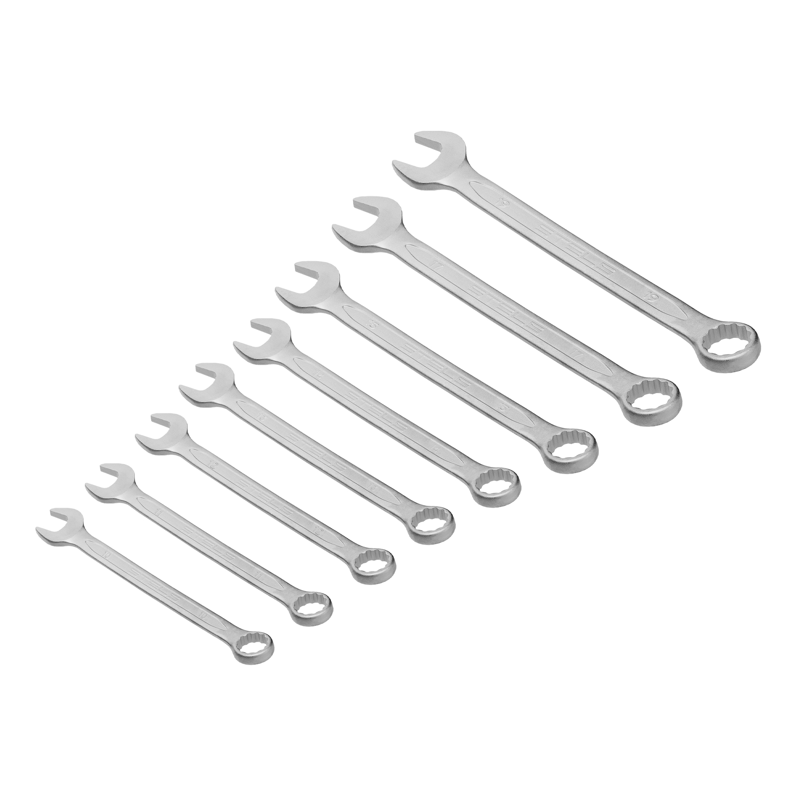 Набор инструментов, 1/2", 1/4", CrV, 12 гранные головки, пластиковый кейс, 76 предметов Stels