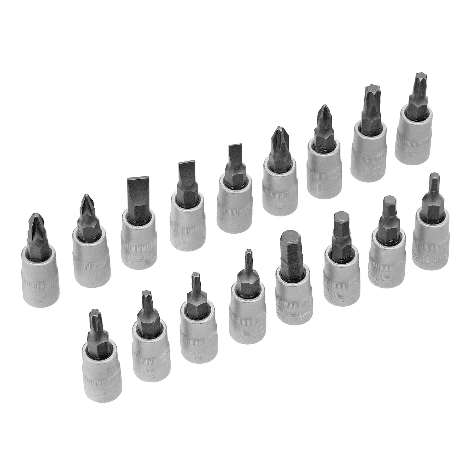 Набор инструментов 1/2", 1/4", CrV, 12 гранные головки, пластиковый кейс, 82 предмета Stels