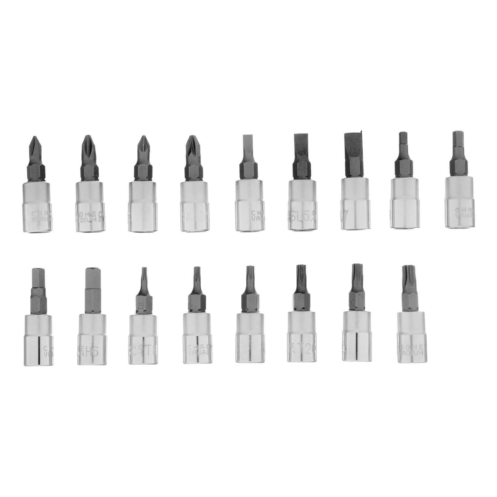 Набор торцевых головок с трещоткой, 1/4"и 3/8", 44 предмета Stels