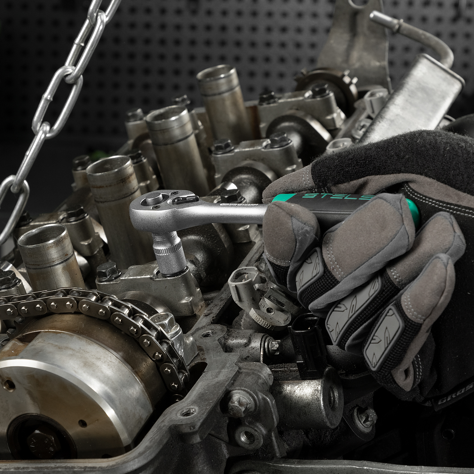 Набор инструментов, 1/2", 1/4", CrV, пластиковый кейс 69 предметов Stels