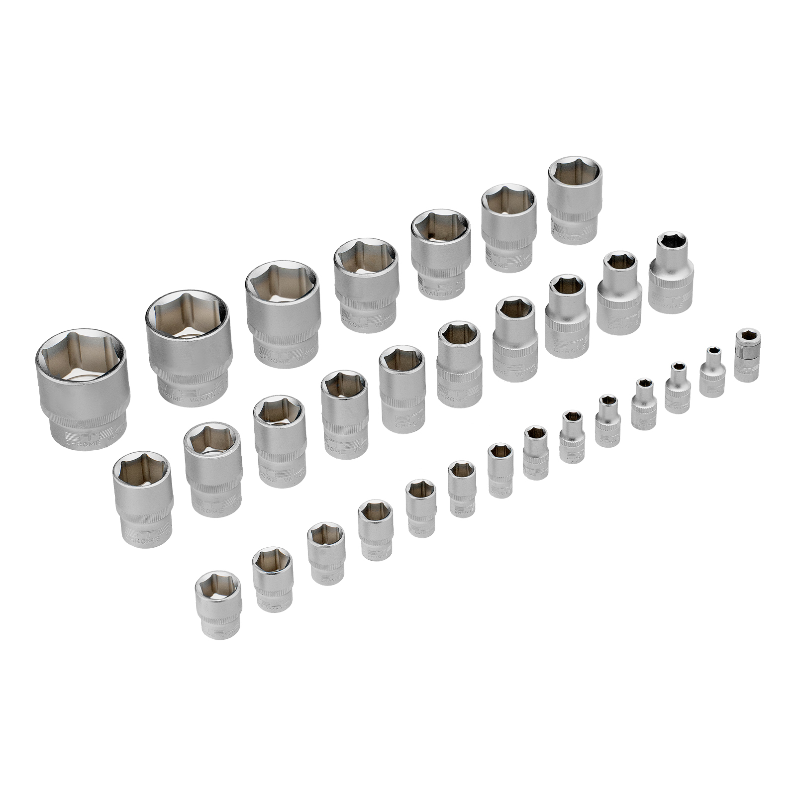 Набор инструментов, 1/2", 1/4", CrV, пластиковый кейс 69 предметов Stels