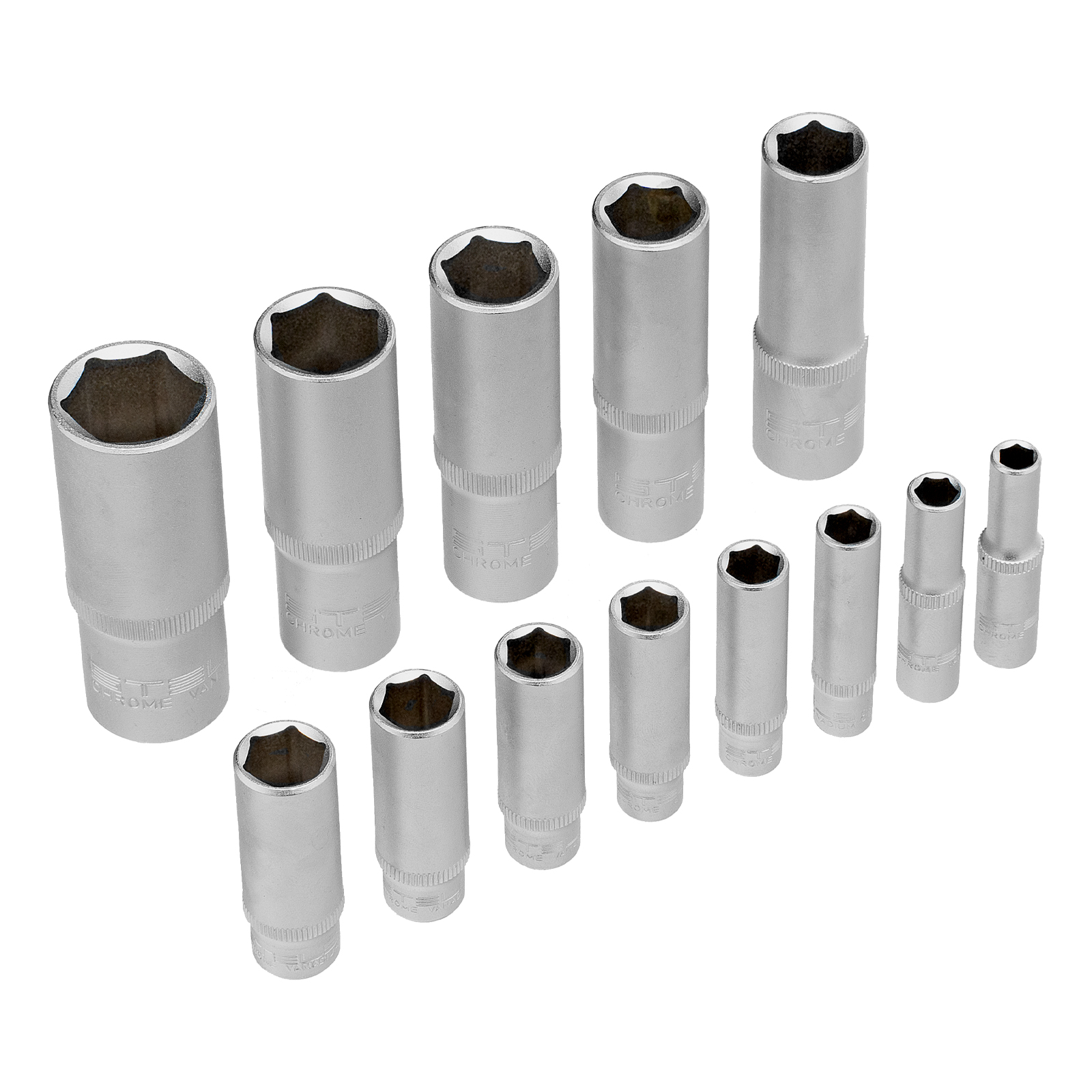 Набор инструментов, 1/2", 1/4", CrV, пластиковый кейс 69 предметов Stels