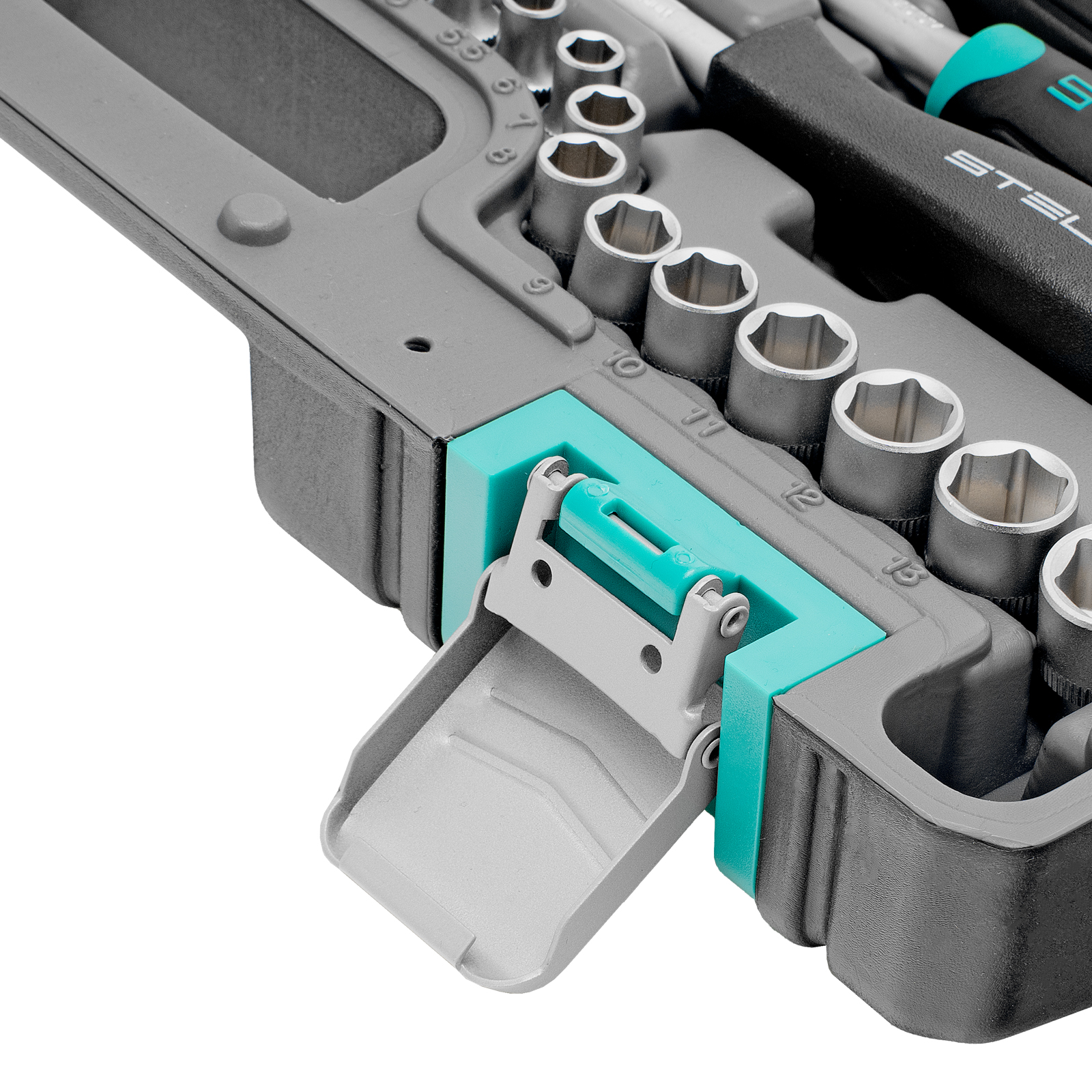 Набор инструментов, 1/2", 1/4", CrV, пластиковый кейс 69 предметов Stels