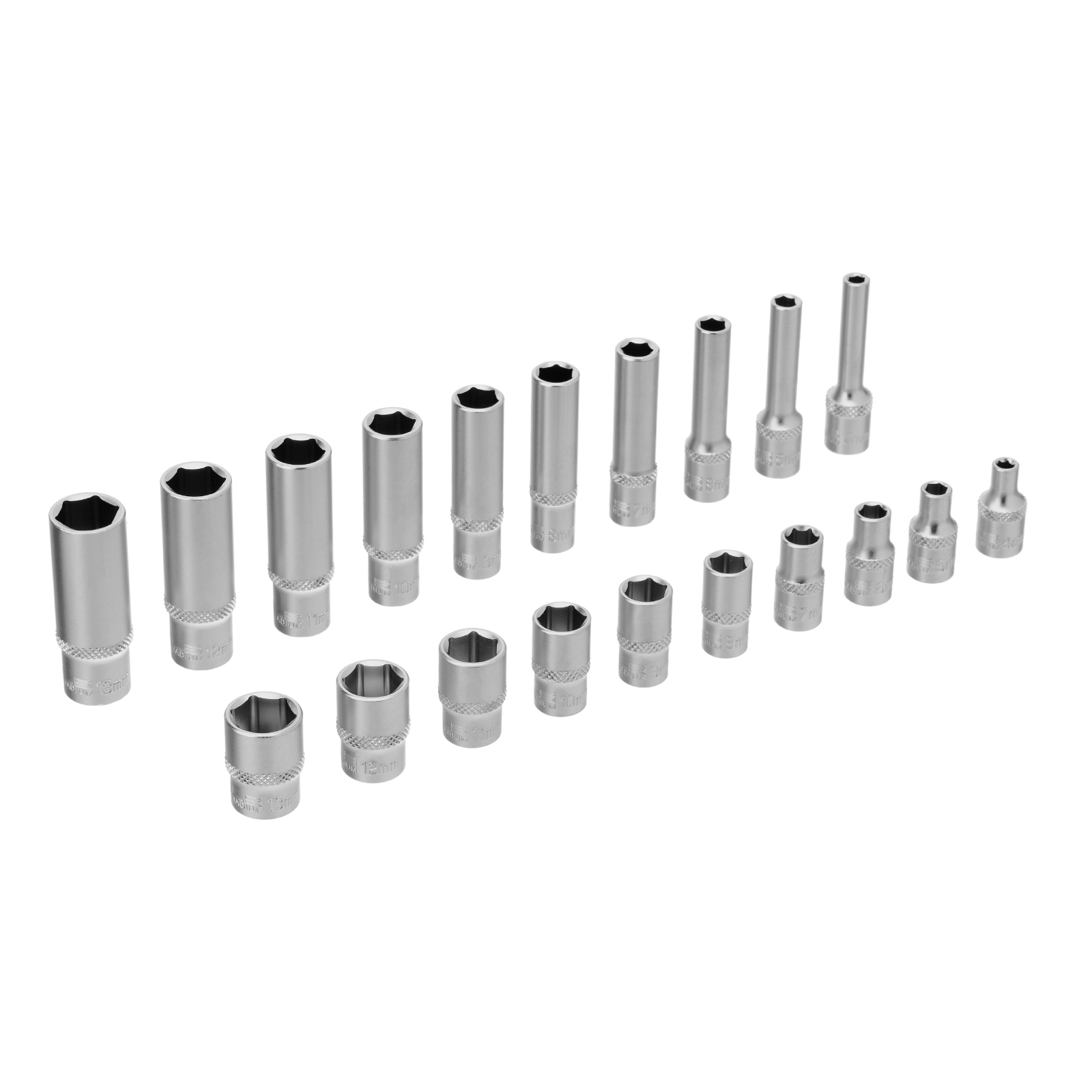 Набор торцевых головок с трещоткой, 1/4", 26 предметов Stels