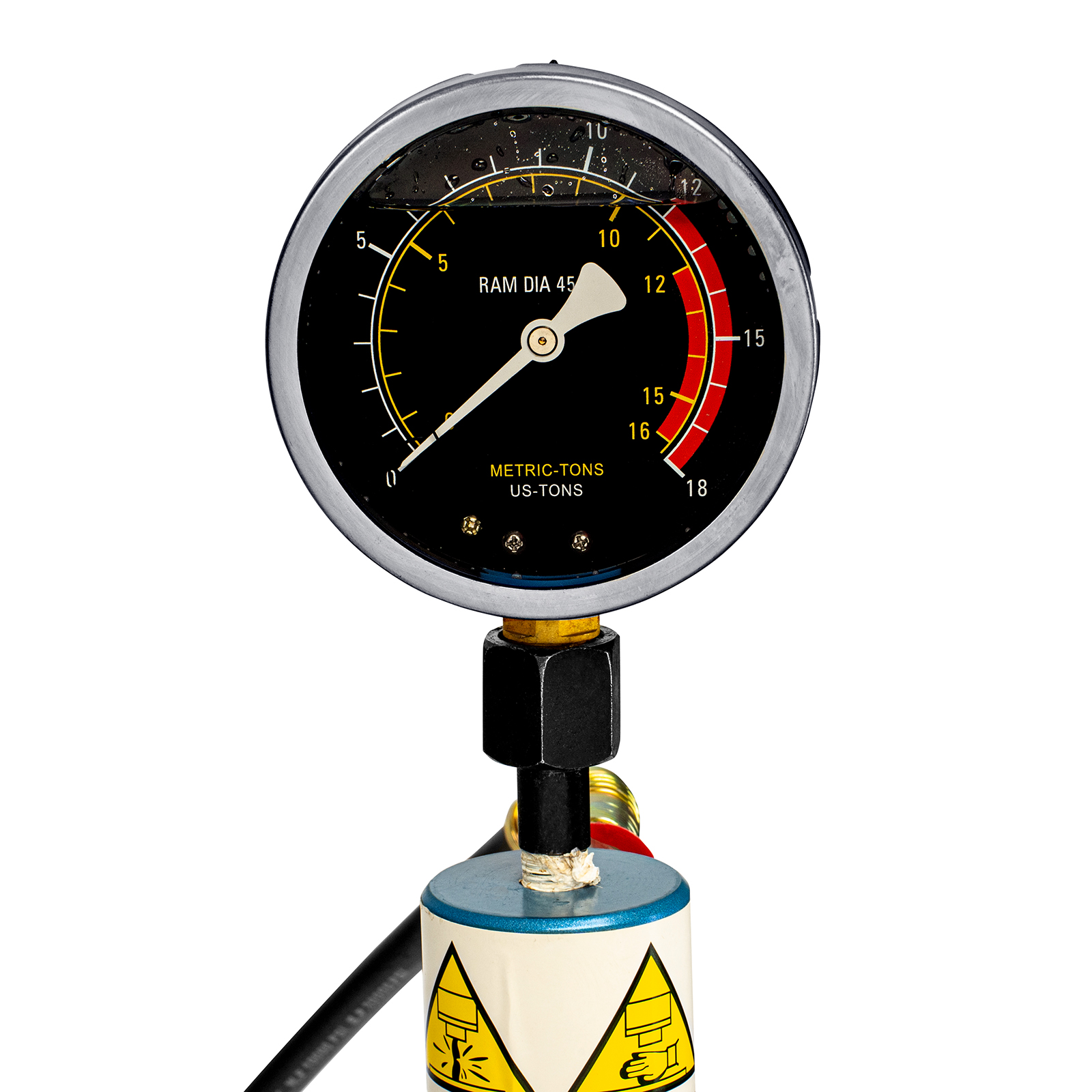 Пресс гидравлический с манометром, 12 т (комплект из 2 частей) Stels