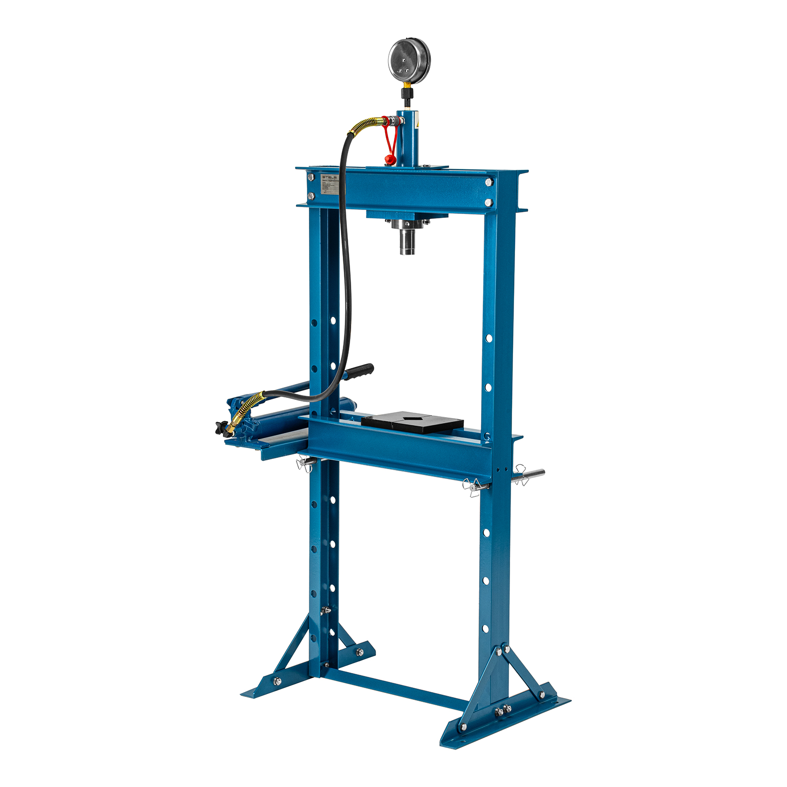 Пресс гидравлический с манометром, 12 т (комплект из 2 частей) Stels