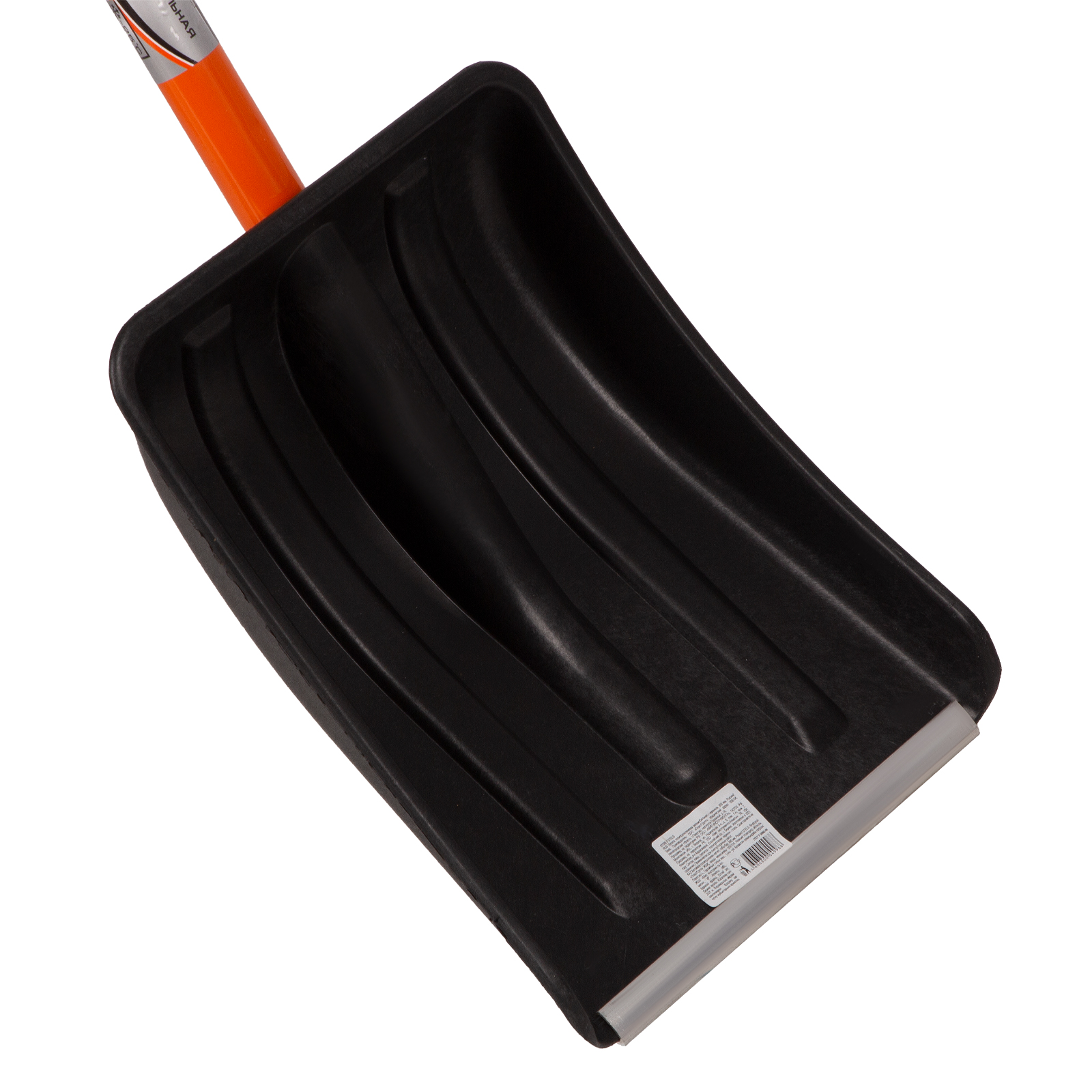 Лопата для уборки снега пластиковая, 275 х 345 х 890 мм, стальной черенок, Stels