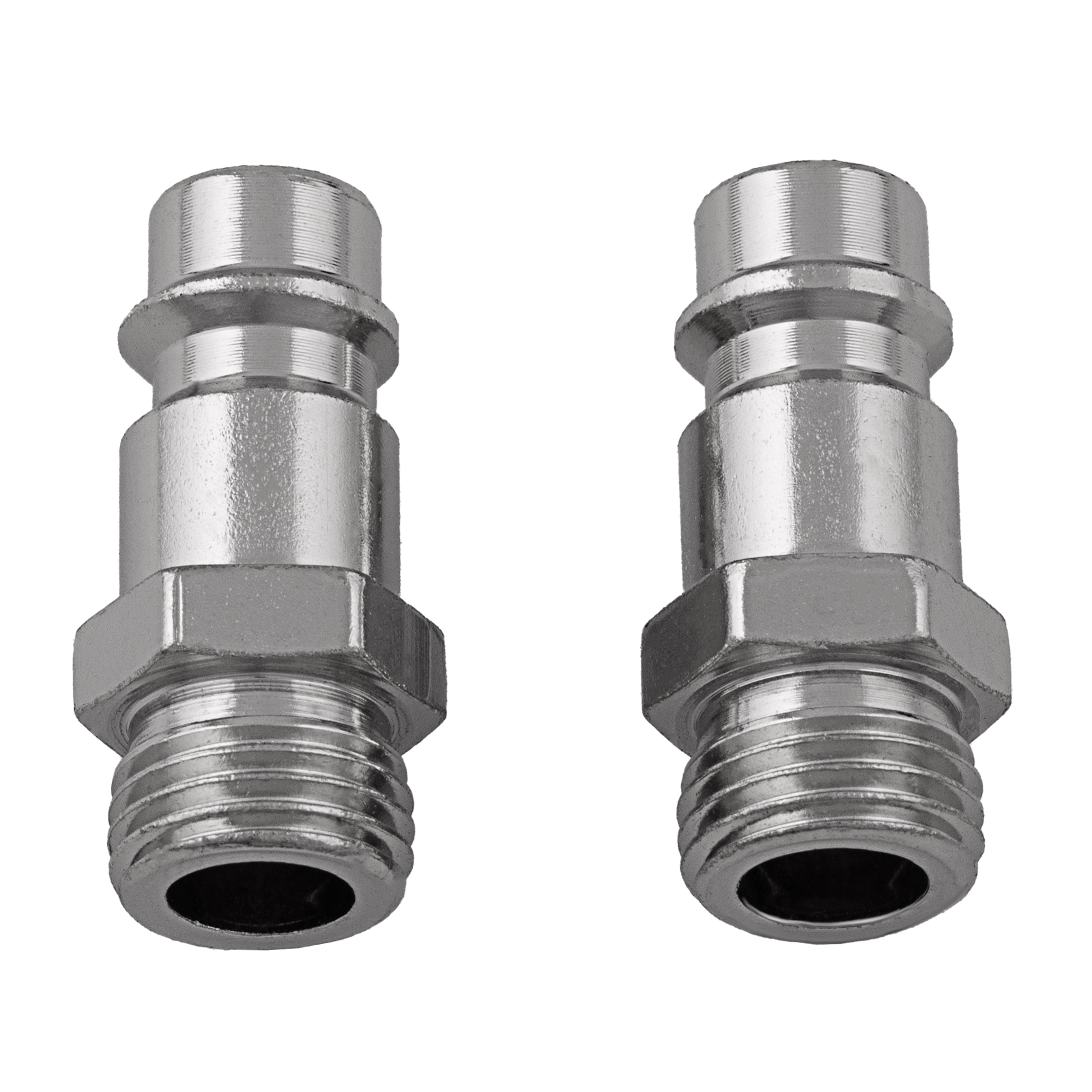 Ниппель универсальный быстросъемный ("папа") 1/4, внешняя резьба, 2 шт, Stels