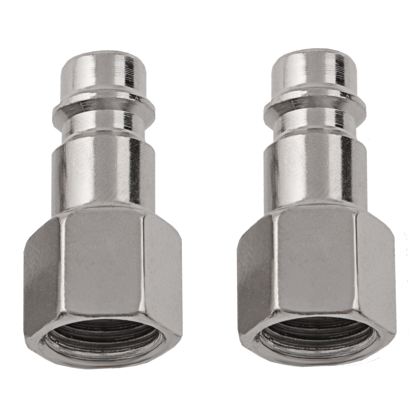 Ниппель универсальный быстросъемный ("папа") 1/4, внутренняя резьба, 2 шт, Stels