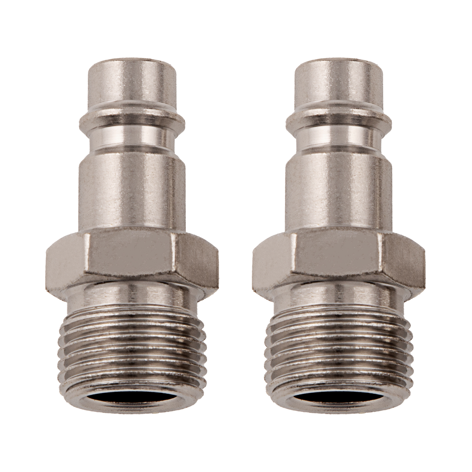 Ниппель универсальный быстросъемный ("папа") 3/8, внешняя резьба, 2 шт, Stels