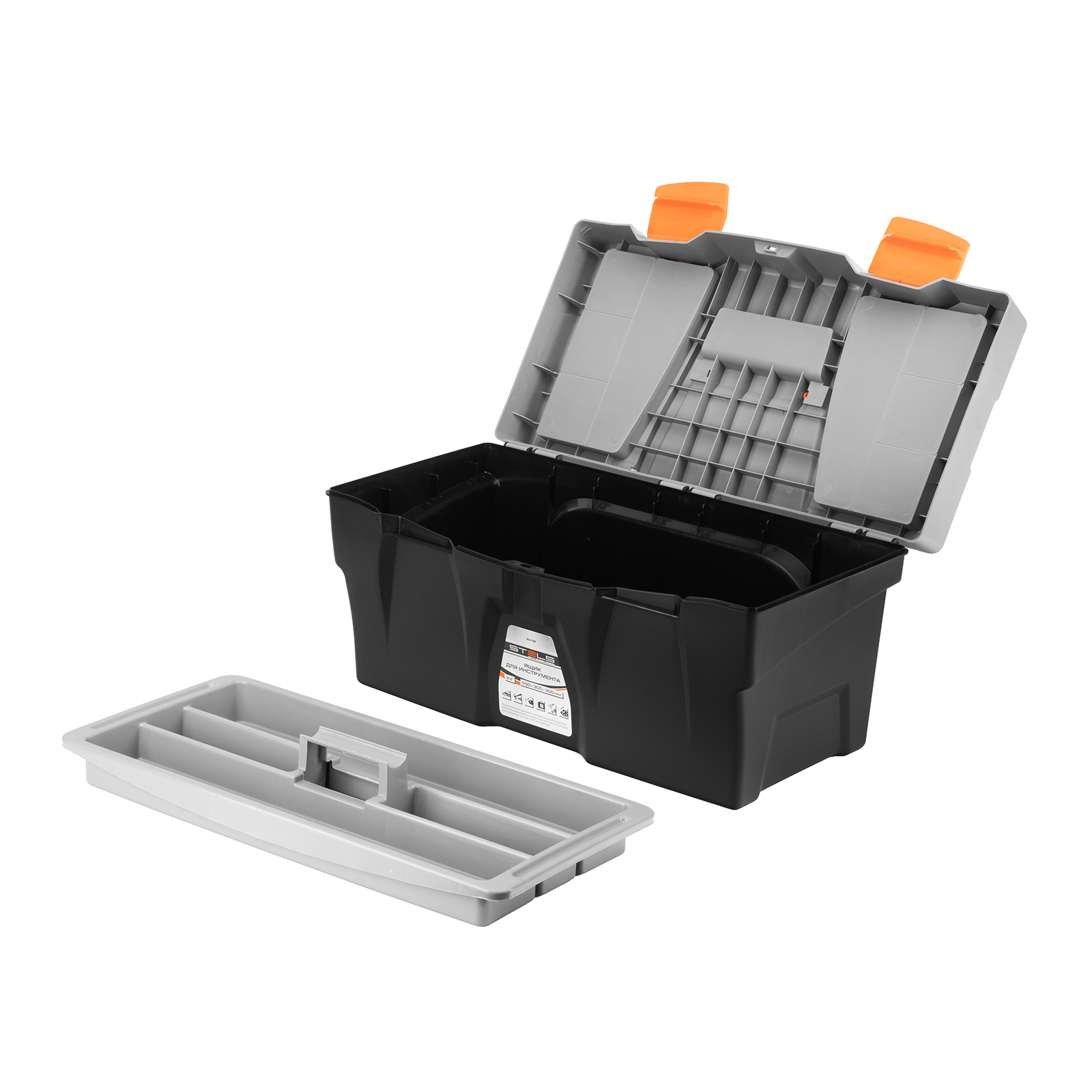 Ящик для инструмента 23", 590х300х300 мм, пластик Россия// Stels