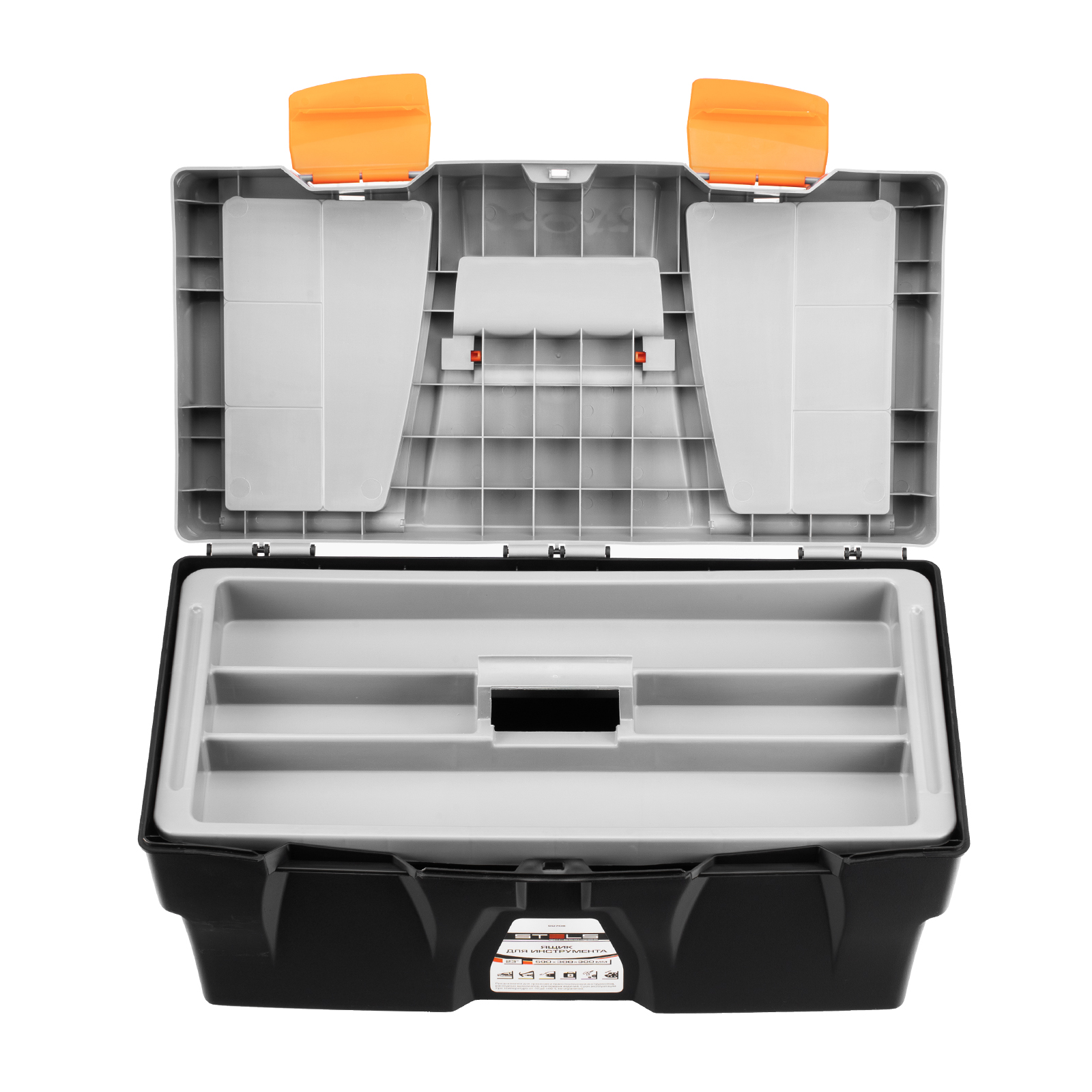 Ящик для инструмента 23", 590х300х300 мм, пластик Россия// Stels