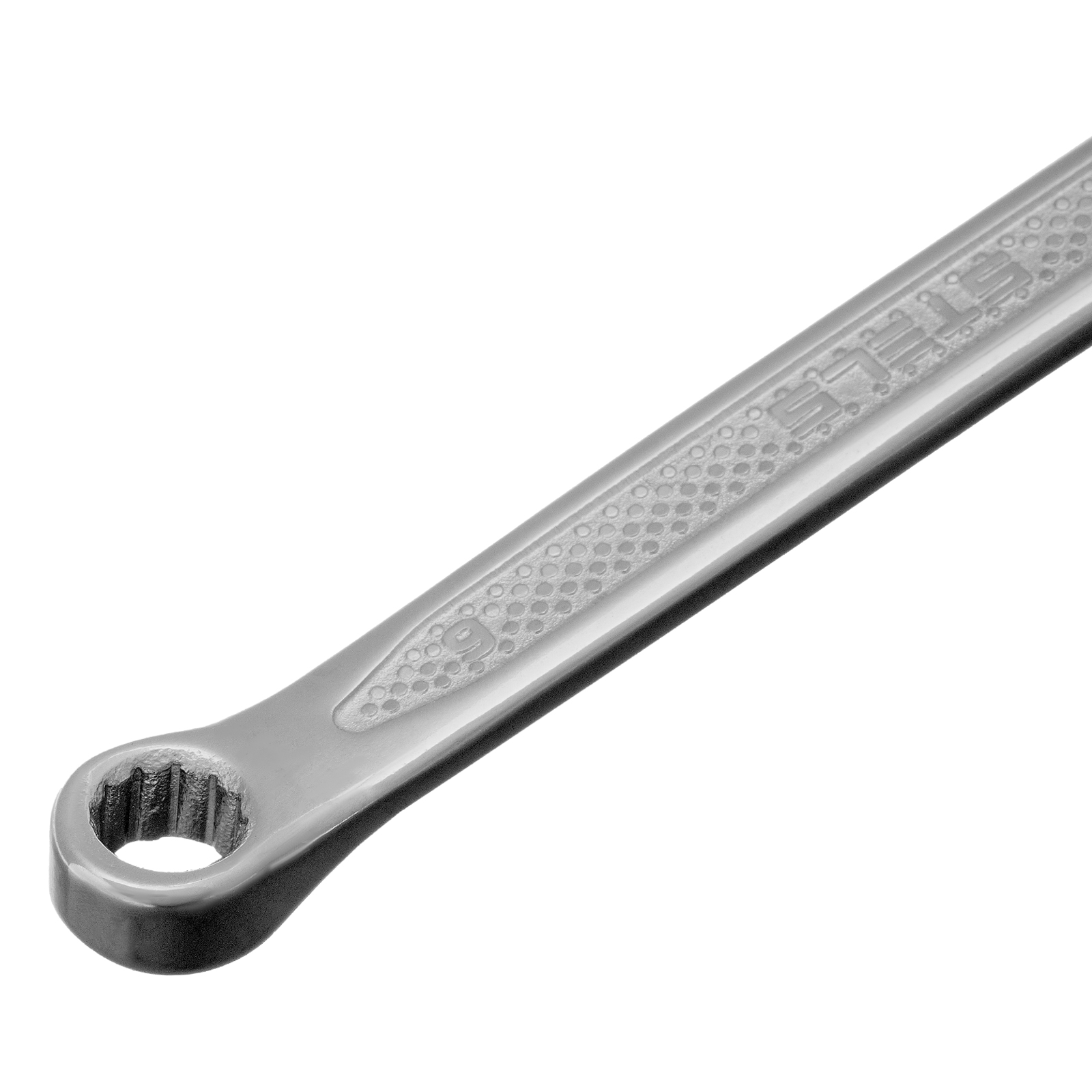 Ключ комбинированный, 6 мм, CrV, антислип Stels