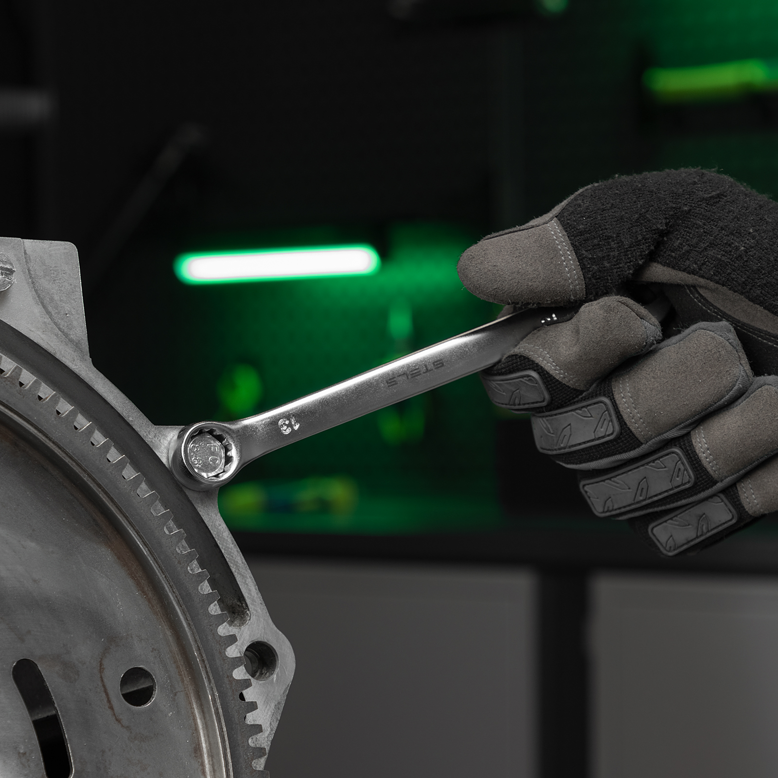 Набор ключей комбинированных 6-17 мм, 6 шт., CrV, матовый хром Stels