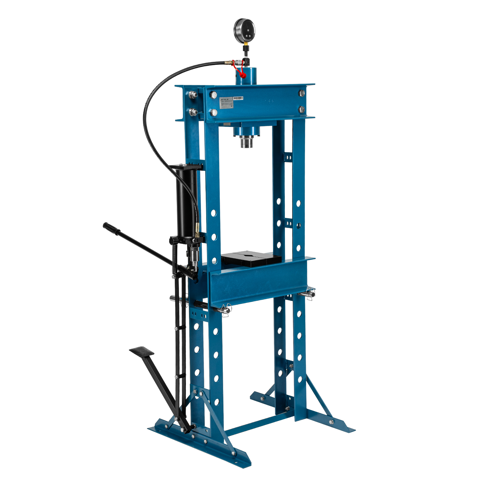 Пресс гидравлический с манометром и педалью, 30 т Stels