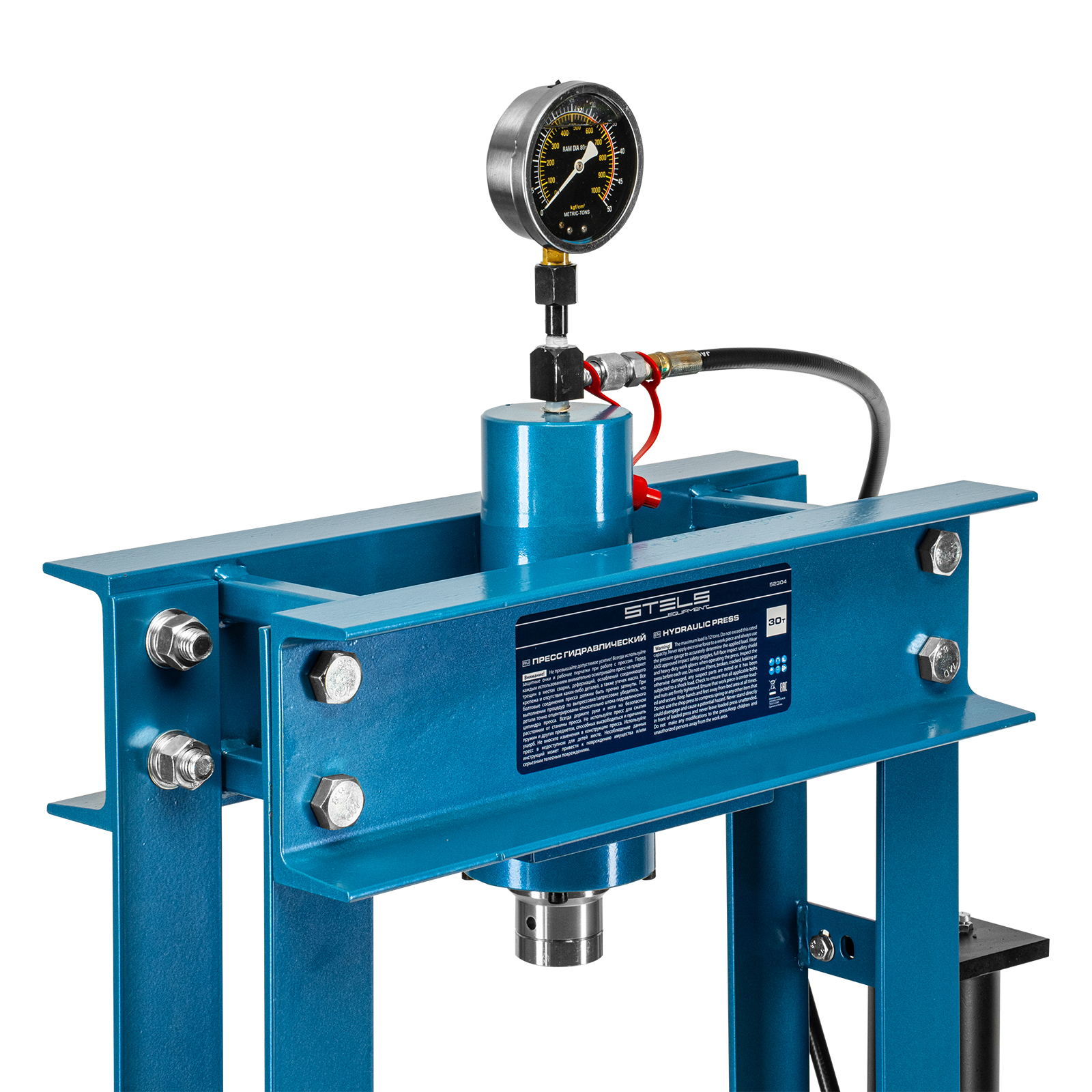 Пресс гидравлический с манометром, 30 т Stels