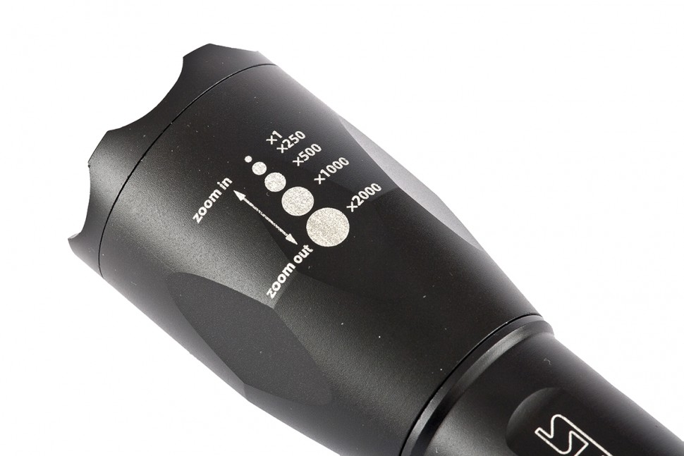 Фонарь, 3 W CREE Led 3 W, зум, 3 режима 100 %-50 %-строб, ремешок, 160 Лм, 200 м, 3 х ААА Stern