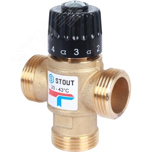 Клапан термостатический смесительный для систем отопления и ГВС G 1' M