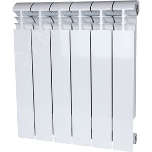 Радиатор алюминиевый секционный 500/80/6 боковое подключение