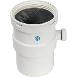 Элемент дымохода горизонтальный DN80 п/м с        патрубком для отвода конденсата