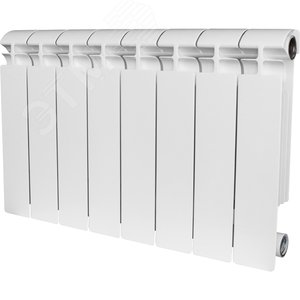 Радиатор алюминиевый секционный 500/80/4 боковое подключение