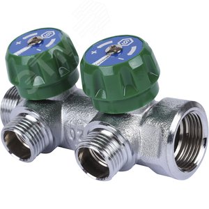 Коллектор распределительный 3/4' х 2 выхода 1/2' ЕК