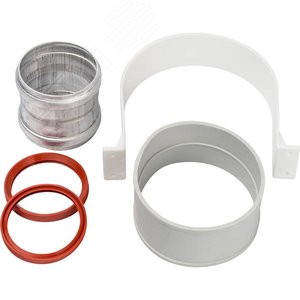 Элемент дымохода Ду100, комплект для соединения   труб внешний, уплотнение EPDM, хомут в комплекте