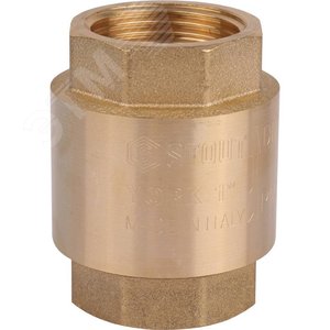 Клапан обратный пружинный муфтовый 1' с пластиковым седлом