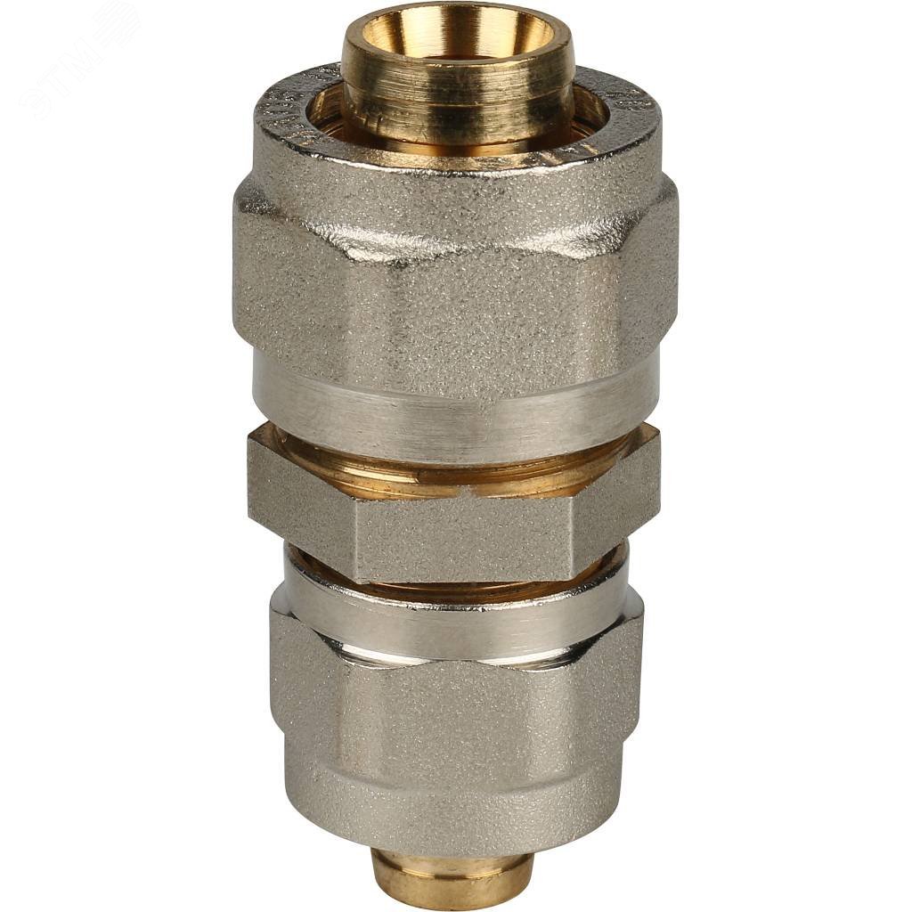 Муфта соединительная переходная 20x16 для металлопластиковых труб винтовой