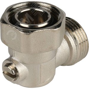 Узел нижнего подключения для радиатора, угловой, раздельный 3/4