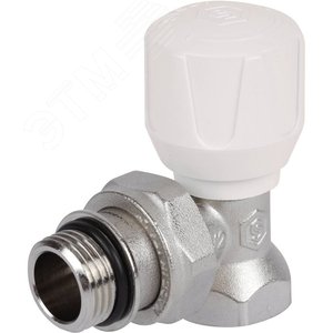 Клапан ручной терморегулирующий угловой 1/2' с дополнительным уплотнением