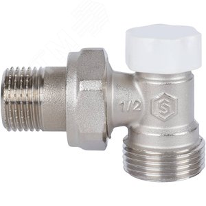 Клапан запорно-балансировочный угловой, 1/2 х 3   /4ЕК