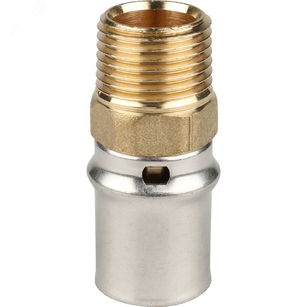 Переходник с наружной резьбой 1/2'х20 для металлопластиковых труб прессовой
