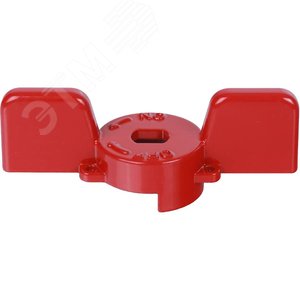 Ручка-бабочка для шарового крана 1'- 1 1/4' красная