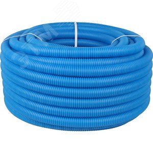Труба гофрированная 28 синяя, для трубы 20, бухта 50м