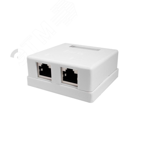 Компьютерная розетка 8P8C (RJ-45), FTP, Cat.5e, 2 порта