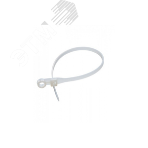 Стяжка нейлоновая под винт 3,6х150мм белая (100pcs)