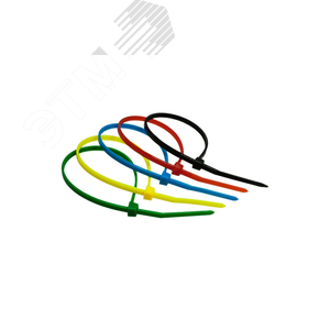 Стяжка нейлоновая 3,6х200мм 5 цветов уп. 100шт