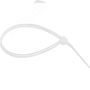 Стяжка нейлоновая 3х200мм белая уп. 100Шт