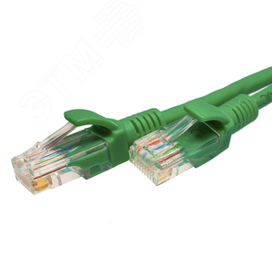 Патч-кордUTP 5e 4x2 26AWG (7x0.16mm) Cu LSZH зеленый 0,5м
