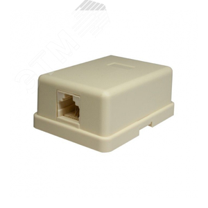 Розетка компьютерная 6P4C (RJ-11). 1 порт